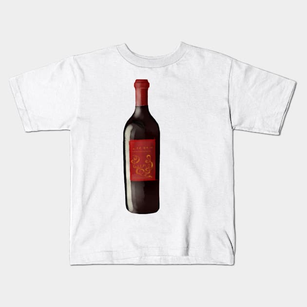 Wine Kids T-Shirt by melissamiddle